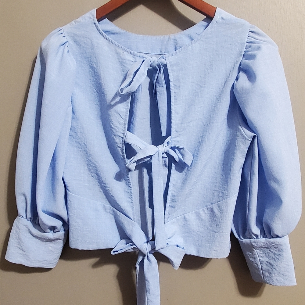Dressy Light Blue top